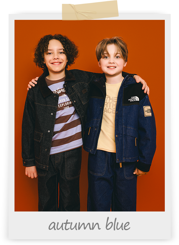 노스페이스 키즈가 제안하는 가을 스타일링​