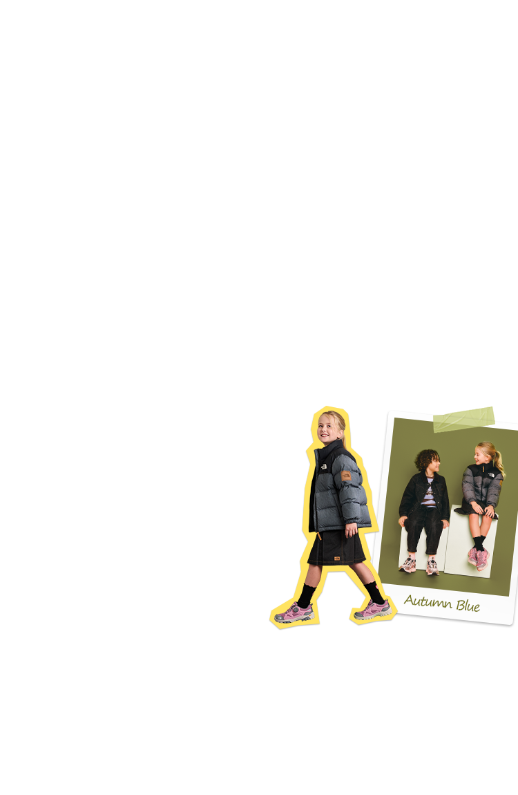 노스페이스 키즈가 제안하는 가을 스타일링​
