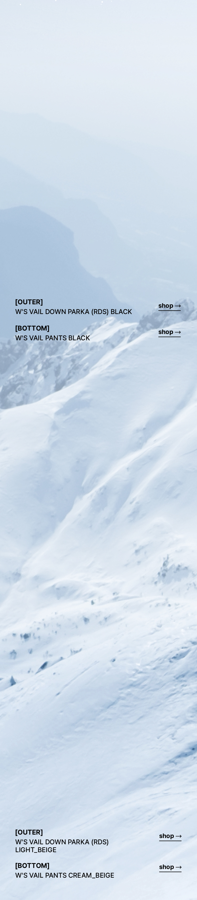 WINTER SKI COLLECTION