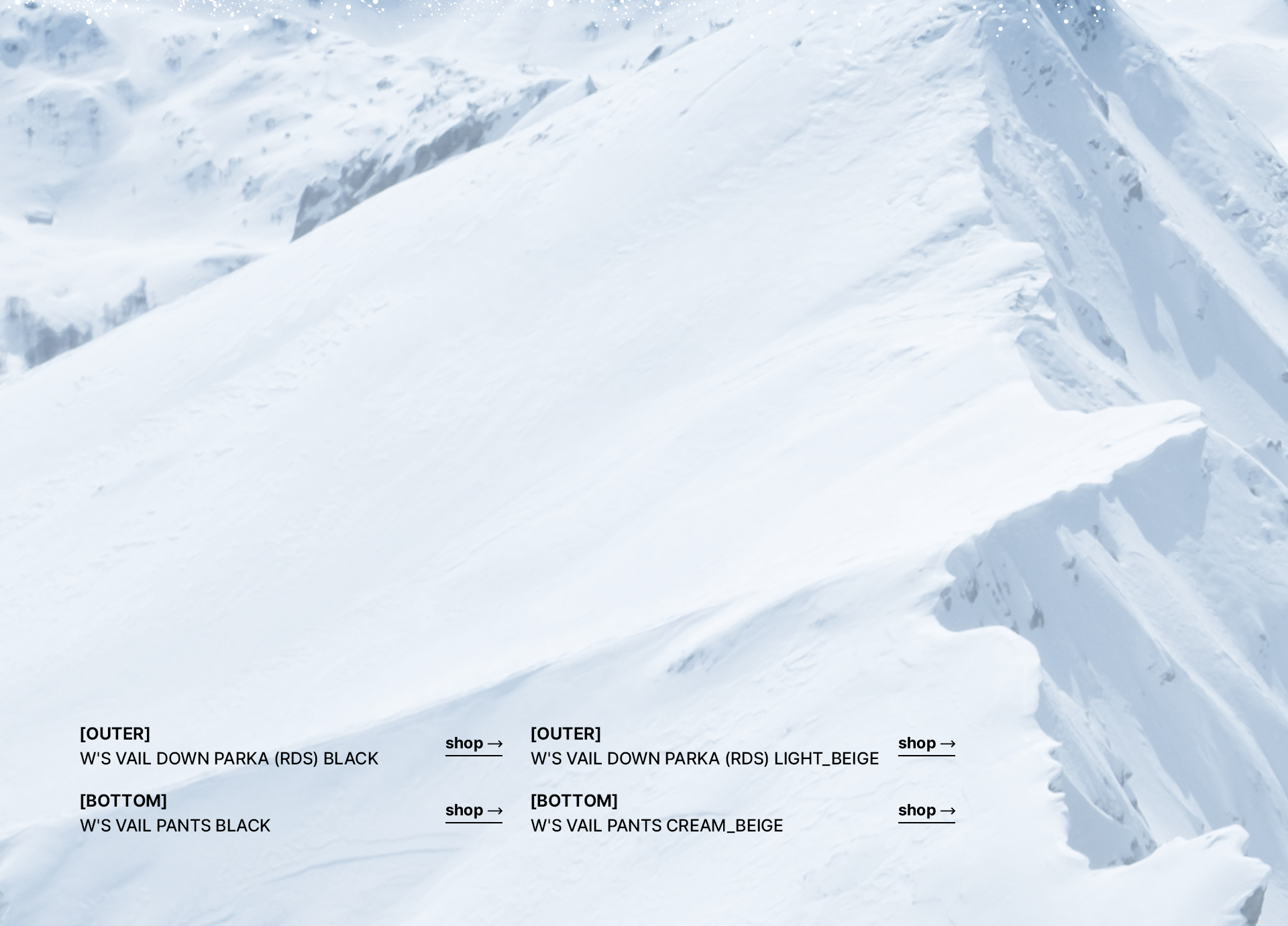 WINTER SKI COLLECTION