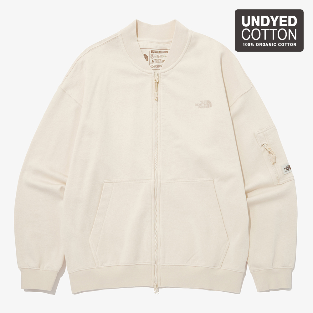 UNDYED BOMBER ZIP UP - 노스페이스